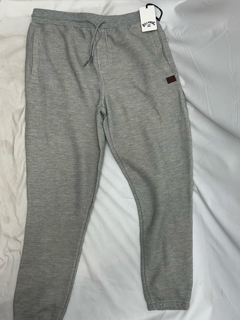Billabong Light Grey Men's Jogger Sweatpants XL NWTS
